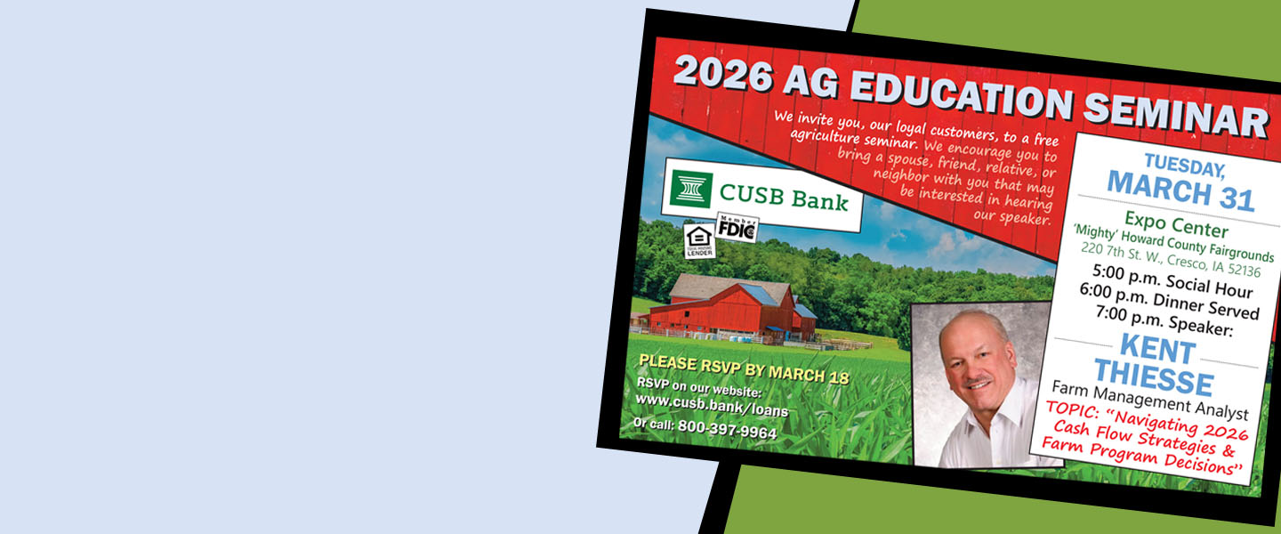 You're invited to our 2026 Ag Education Seminar on Tuesday, March 31st!